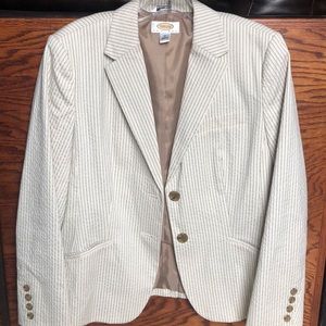 Talbots seersucker blazer